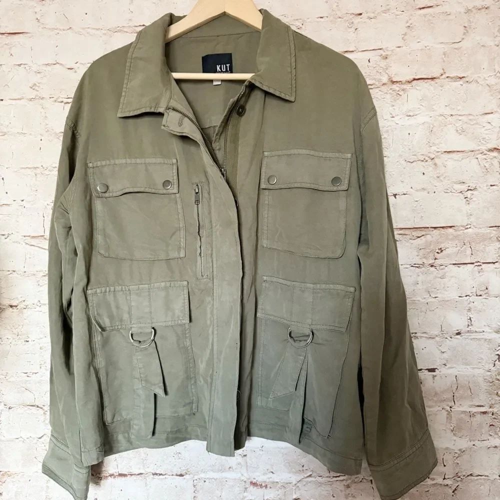 Kut from the Kloth military cargo jacket
